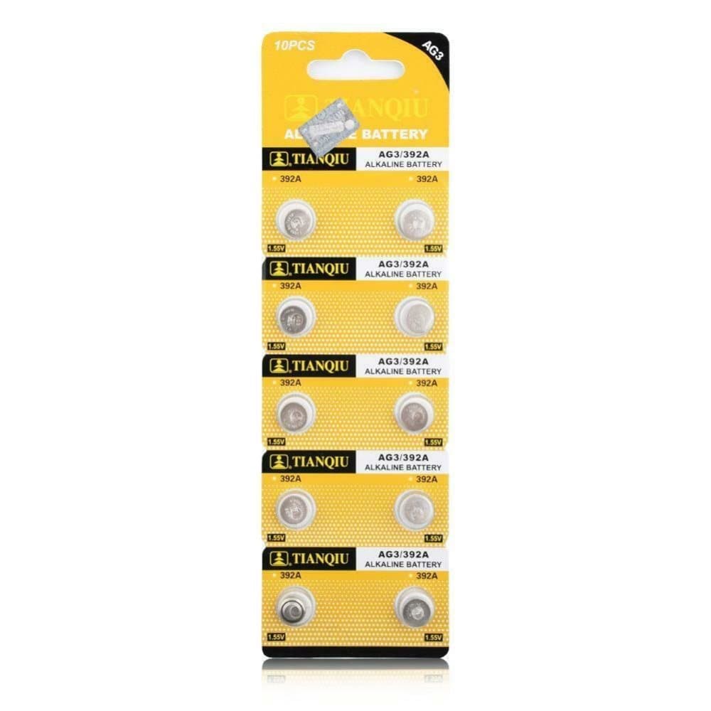 Knappcellsbatterier AG3 /384 / 392 / LR41 10st