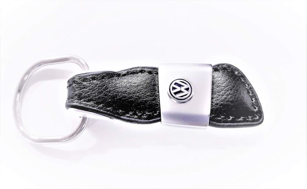 Ægte læder VW nøglering