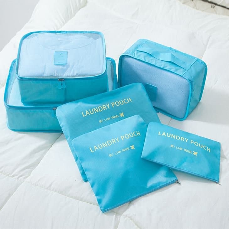 Large Capacity Storage 6 In 1 Organizer Blue