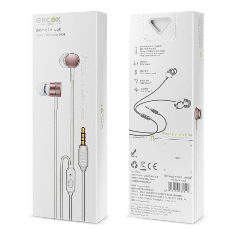 Baseus Encok H04 In-Ear 1.2M 3.5MM Hörlurar