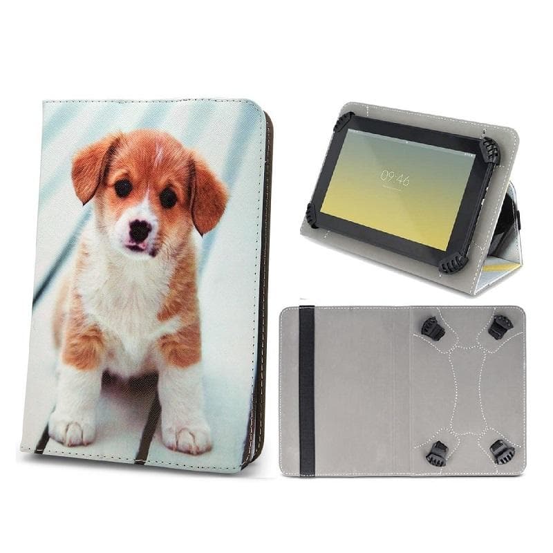 Universal Fodral för Surfplattor Storlek 9"-10" - Cute Puppy