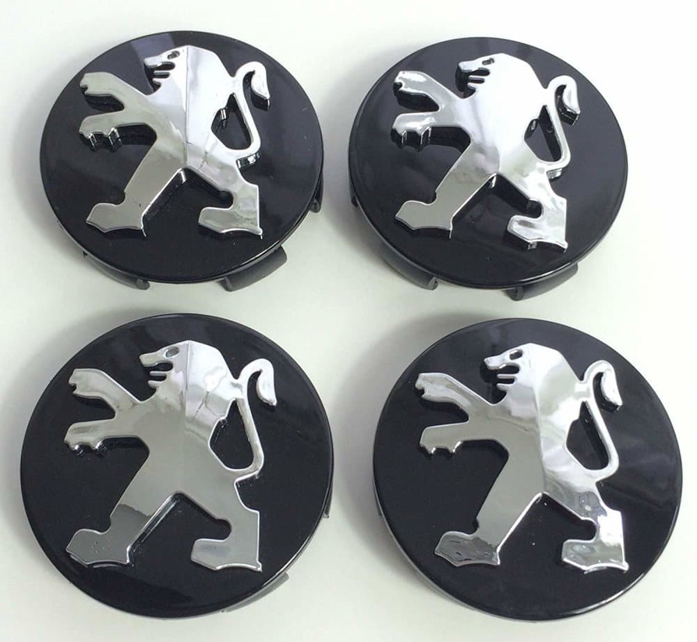 Peg03 - 60MM 4-pack Centrumkåpor Peugeot