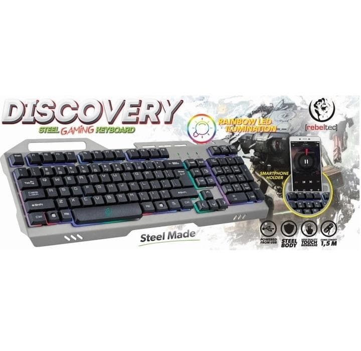 Rebeltec DISCOVERY Gaming Tangentbord - METAL