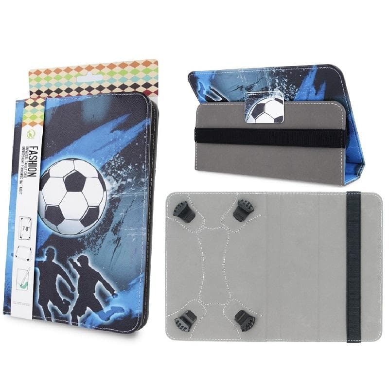 Universal Flip Fodral för Surfplattor Storlek 9"-10" - Soccer
