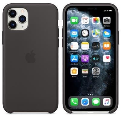 Apple iPhone 11 Pro Silikonskal Original - Svart