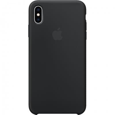 Apple Original iPhone XS Max Silikonskal Svart