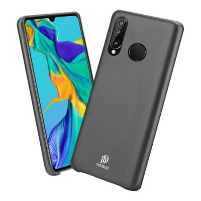 Dux Ducis Skin Läderskal Huawei P30 Lite Svart