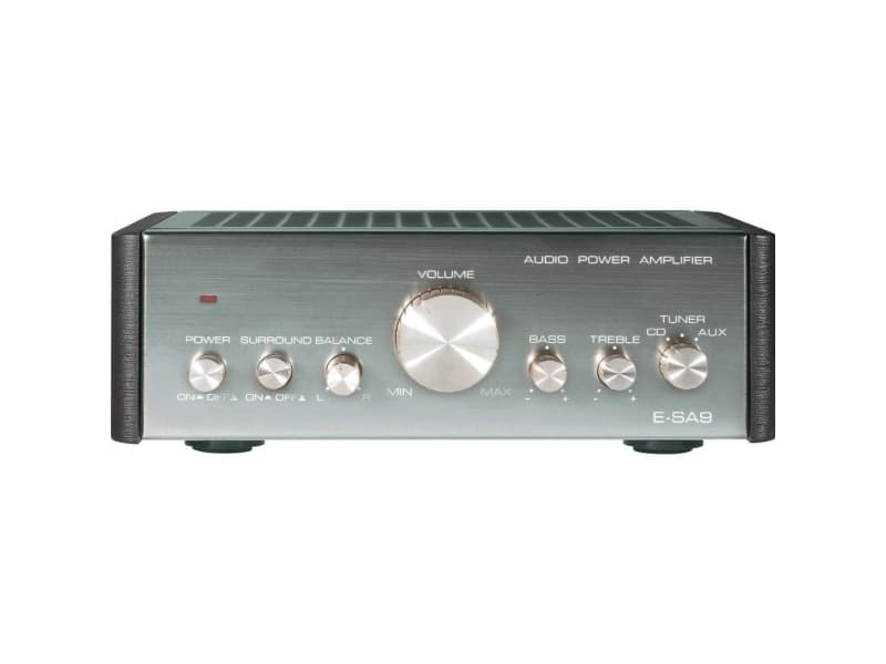 Renkforce E-SA9 Stereo-forstærker 2 x 12 WSølv (metallic), Mørkebrun