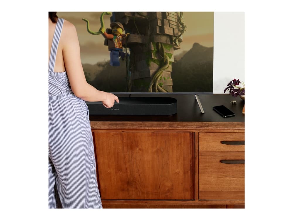 Sonos Beam - Smart Soundbar - Ethernet / Wi-Fi / HDMI - Airplay 2 - Stemmestyring - Sort