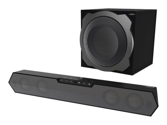 Hama uRage SoundZbar 2.1 Unleashed - Lydplankesystem - for PC - trådløs - Bluetooth, NFC - 100 watt (Total) - svart