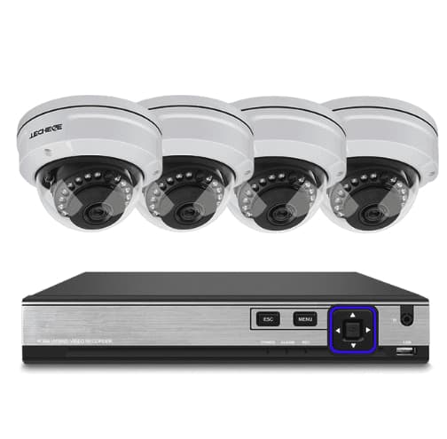 Techage 1080p HD-overvågningssystem 8 Trådløse IP-kameraer, Wi-Fi NVR-sæt
