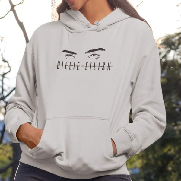 Billie Eilish ögon barn Hoodie huvtröja t-shirt