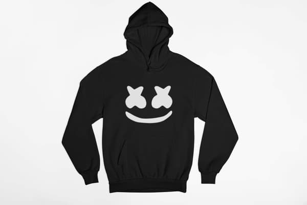 DJ Marshmellow huvtröja i svart hoodie sweatshirt t-shirt