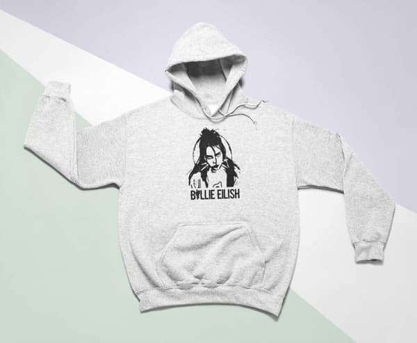 Billie Eilish barn Hoodie Cutout huvtröja t-shirt