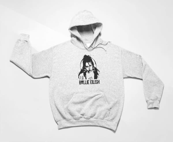 Billie Eilish barn Hoodie Cutout huvtröja t-shirt