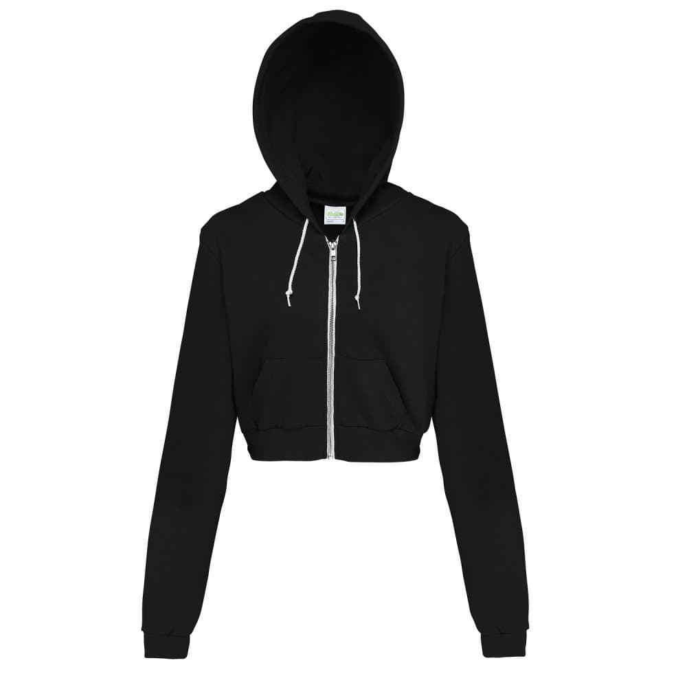 Awdis Just Hoods Dam / Girlie Cropped Hoodiejacka med full dragkedja