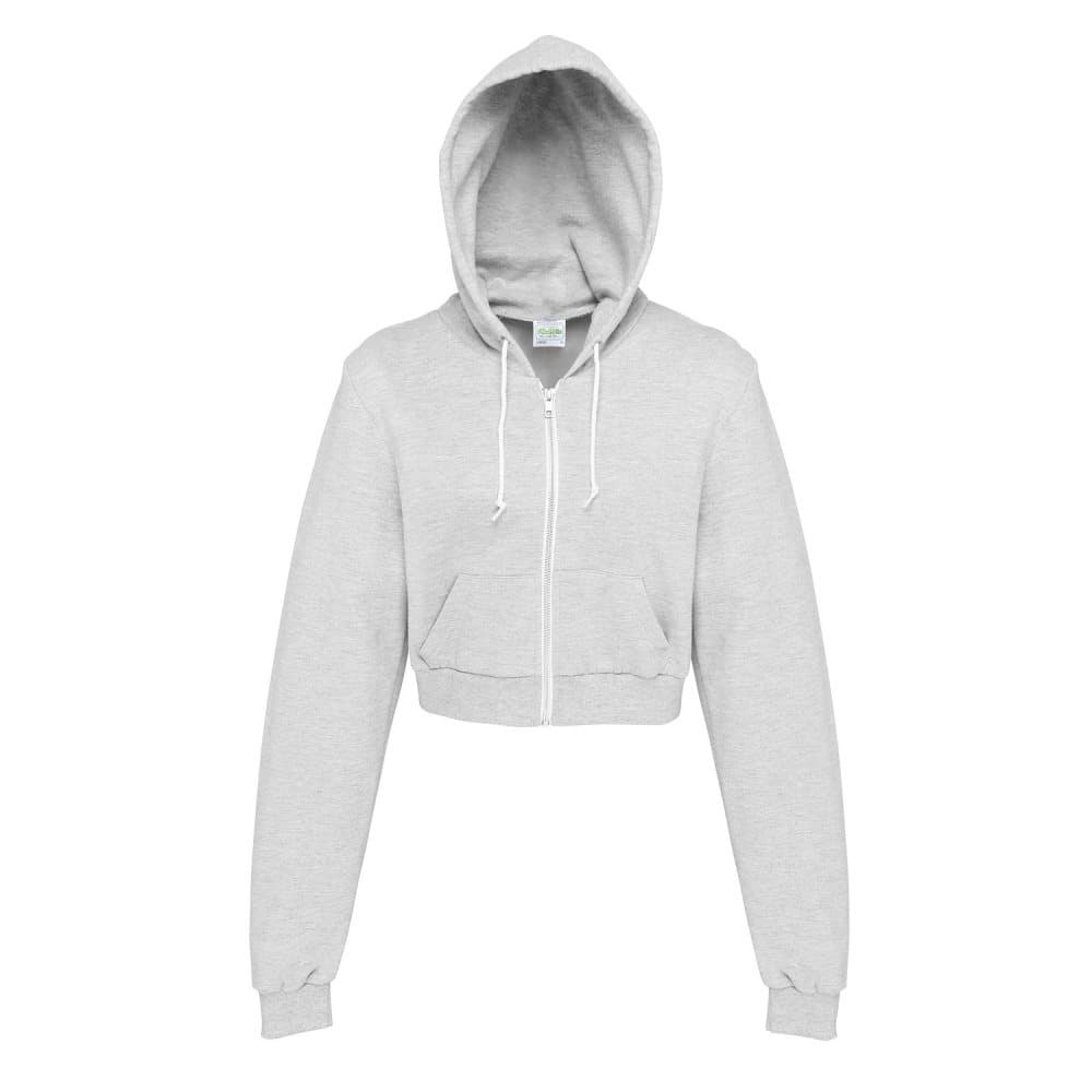 Awdis Just Hoods Dam / Girlie Cropped Hoodiejacka med full dragkedja