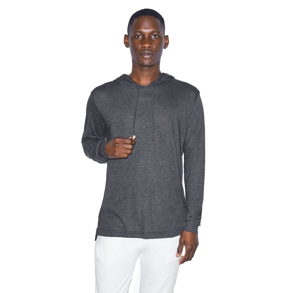 American Apparel Unisex Adults Tri-Blend Long Sleeve Hoodie
