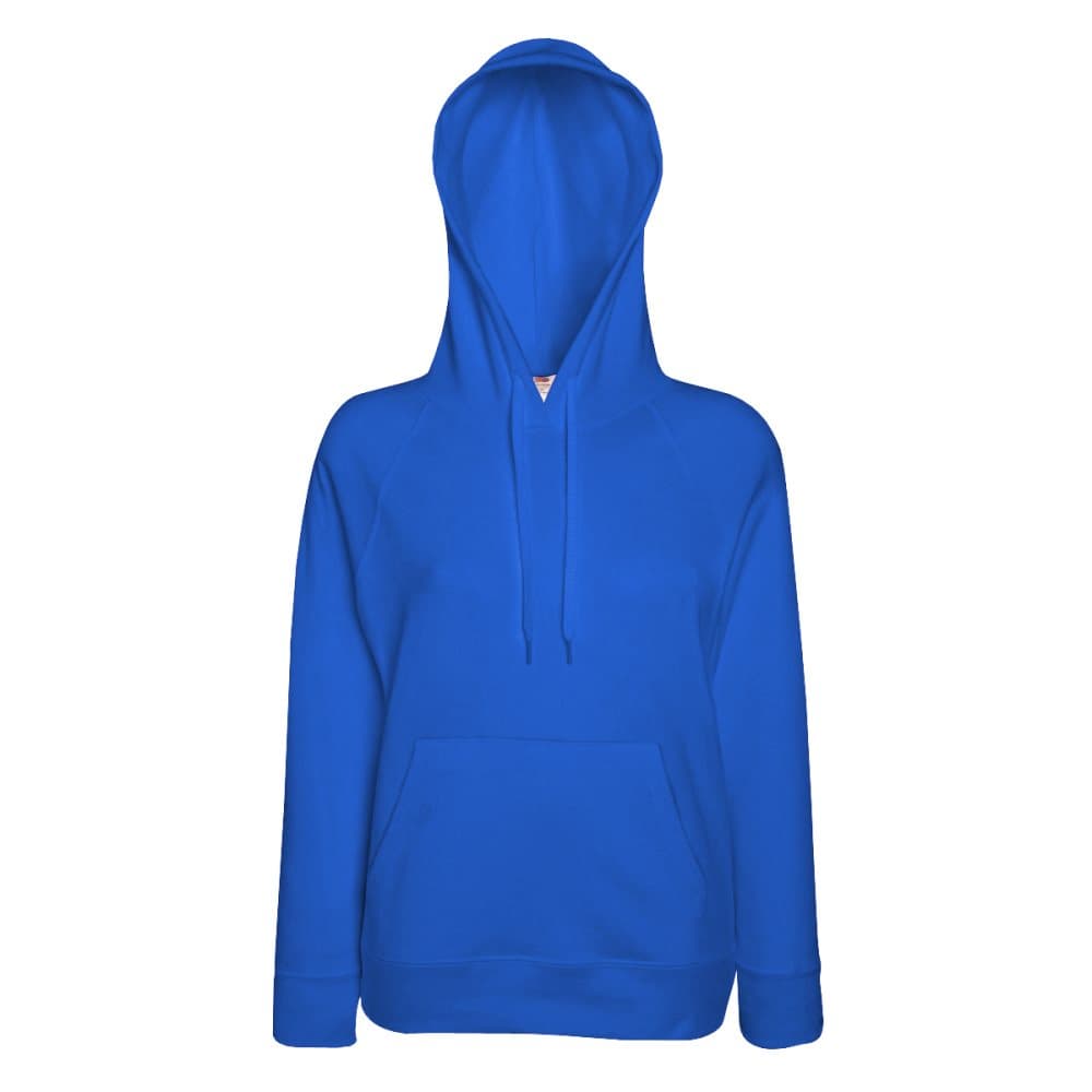 Fruit Of The Loom Ladies Fitted Lightweight Hooded Sweatshirt / Hoodie (240 GSM)