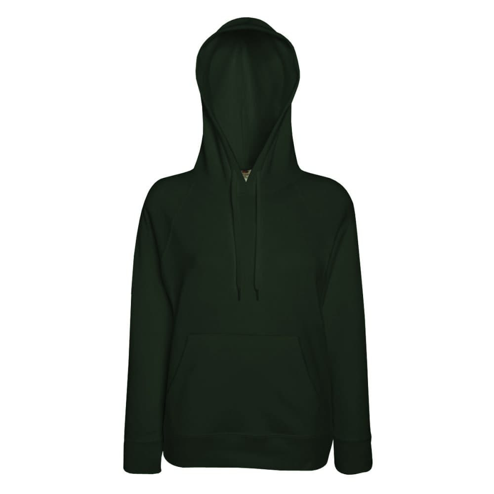 Fruit Of The Loom Ladies Fitted Lightweight Hooded Sweatshirt / Hoodie (240 GSM)