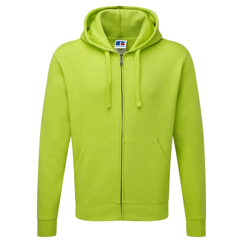 Russell Mens Authentic Full Zip Hooded Sweatshirt / Hoodie