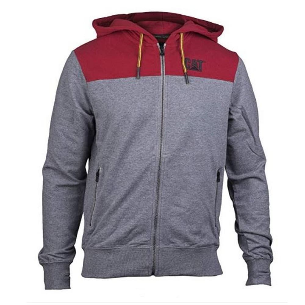 CAT Lifestyle Mens Block Zip Up Hooded Jacket