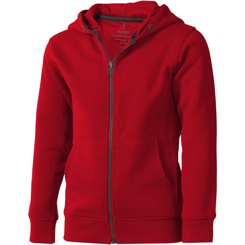 Elevate Childrens/Kids Arora Hooded Full Zip Kids Sweater