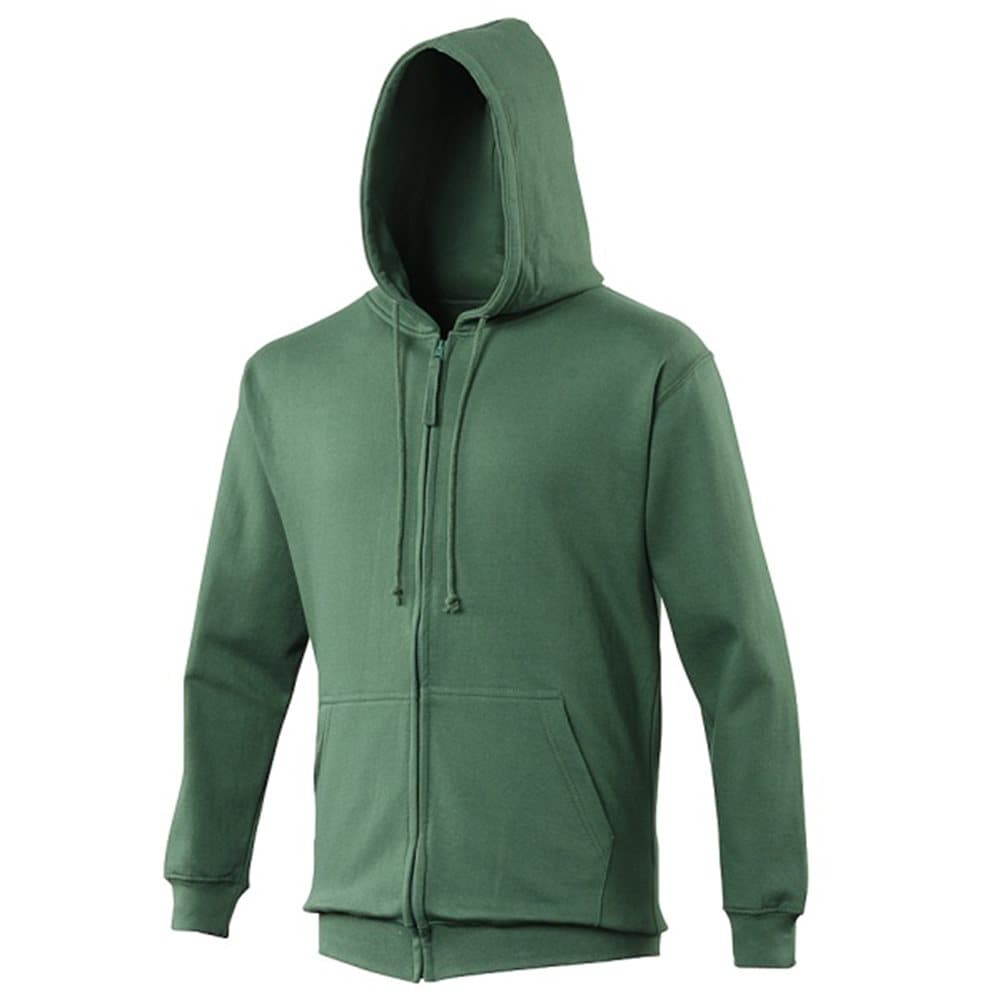 Awdis Plain Mens Hooded Full Zip Hoodie / Zoodie