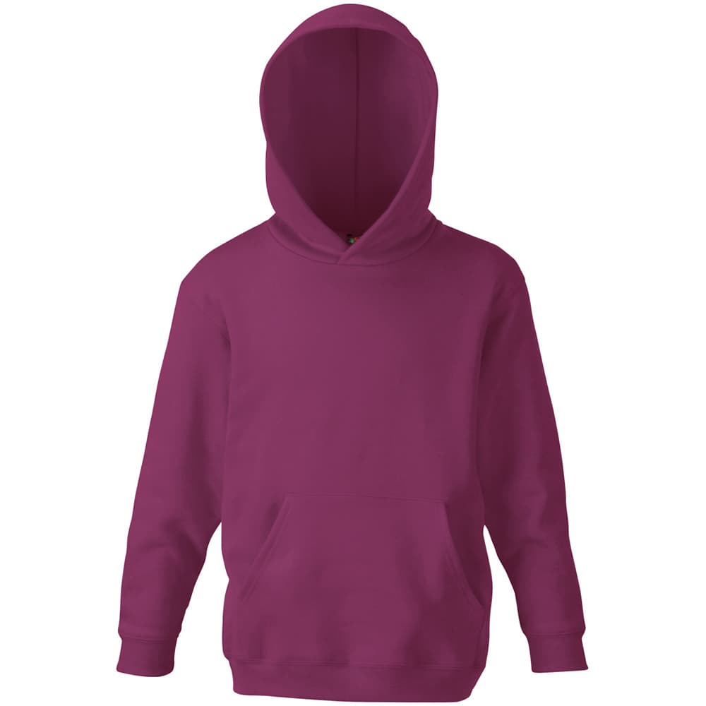 Fruit Of The Loom Childrens Unisex Hooded Sweatshirt / Hoodie