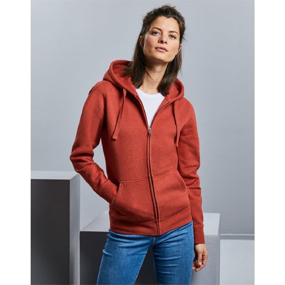 Russell Womens/Ladies Authentic Zipped Hoodie