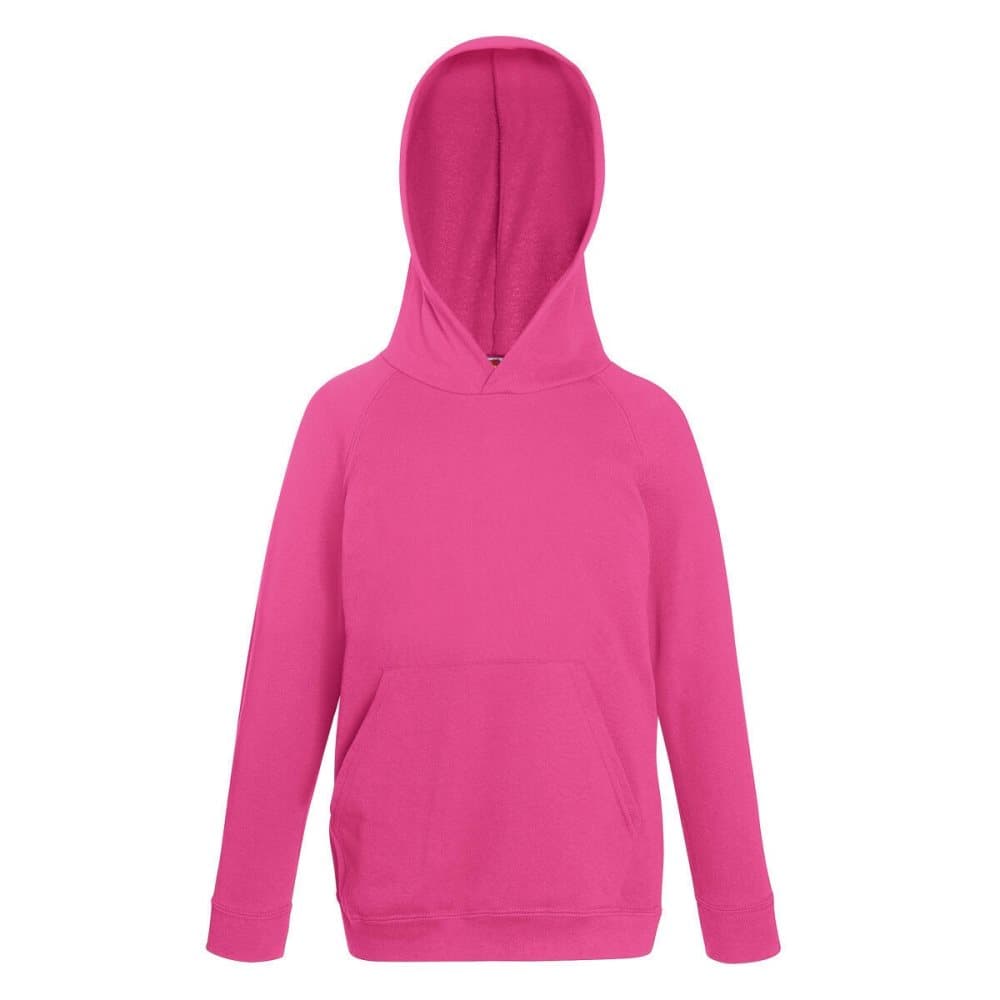 Fruit Of The Loom Childrens Unisex Lightweight Hooded Sweatshirt / Hoodie