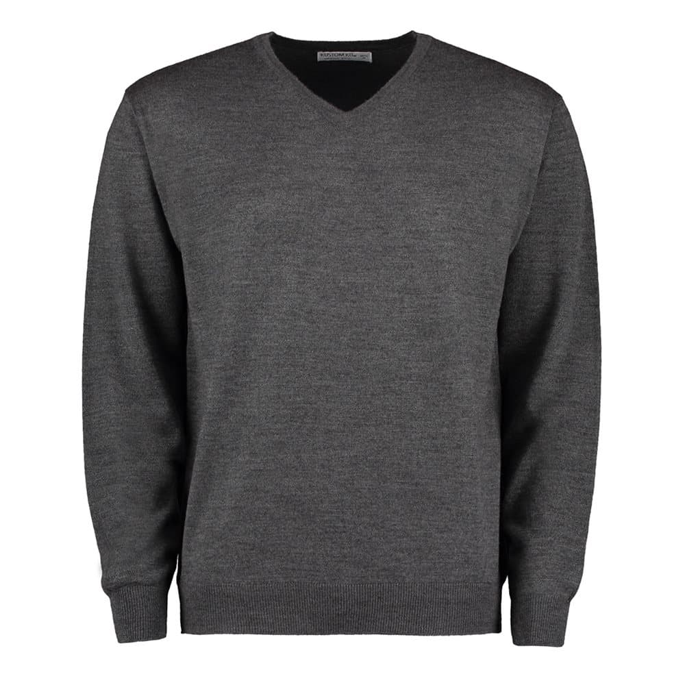 Kustom Kit Mens Long Sleeve Merino Blend Sweater