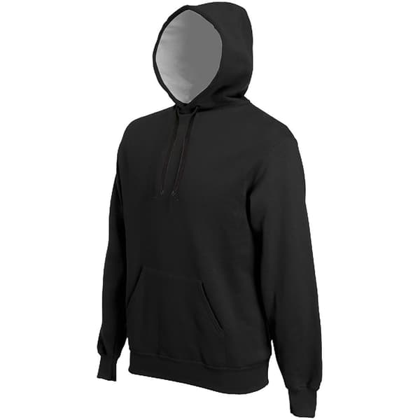 Kariban Mens Heavy Contrast Hooded Sweatshirt / Hoodie