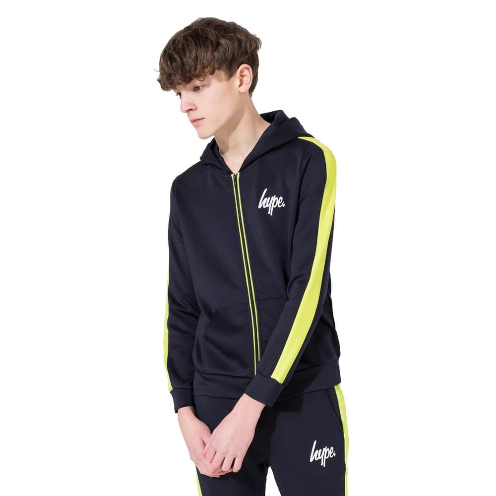 Hype Childrens/Kids Unisex Mini Script Stripe Track Jacket