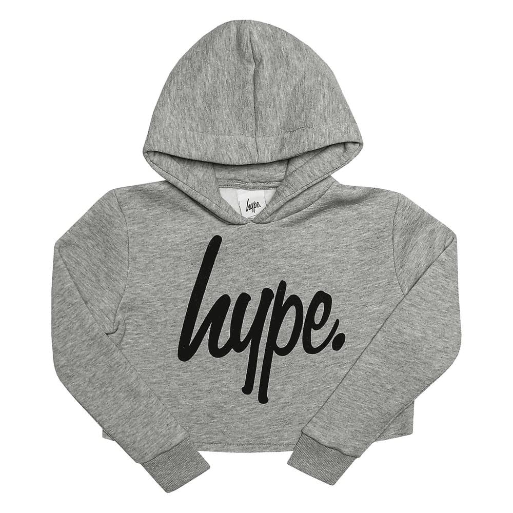 Hype Girls Script Crop Hoodie