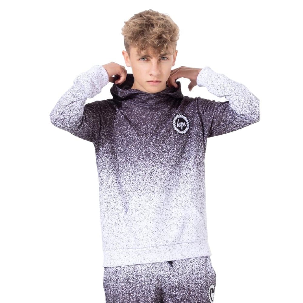 Hype Childrens/Kids Mono Speckle Fade Pullover Hoodie