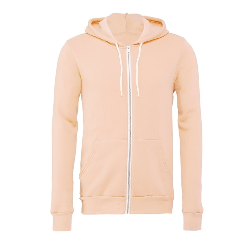 Bella + Canvas Adults Unisex Full Zip Hoodie