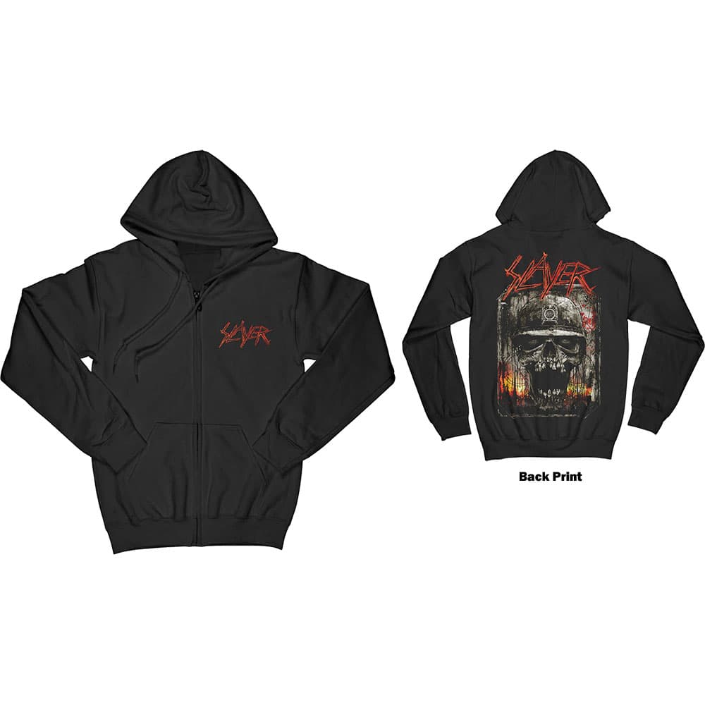 Slayer: Hoodie - Etched Skull