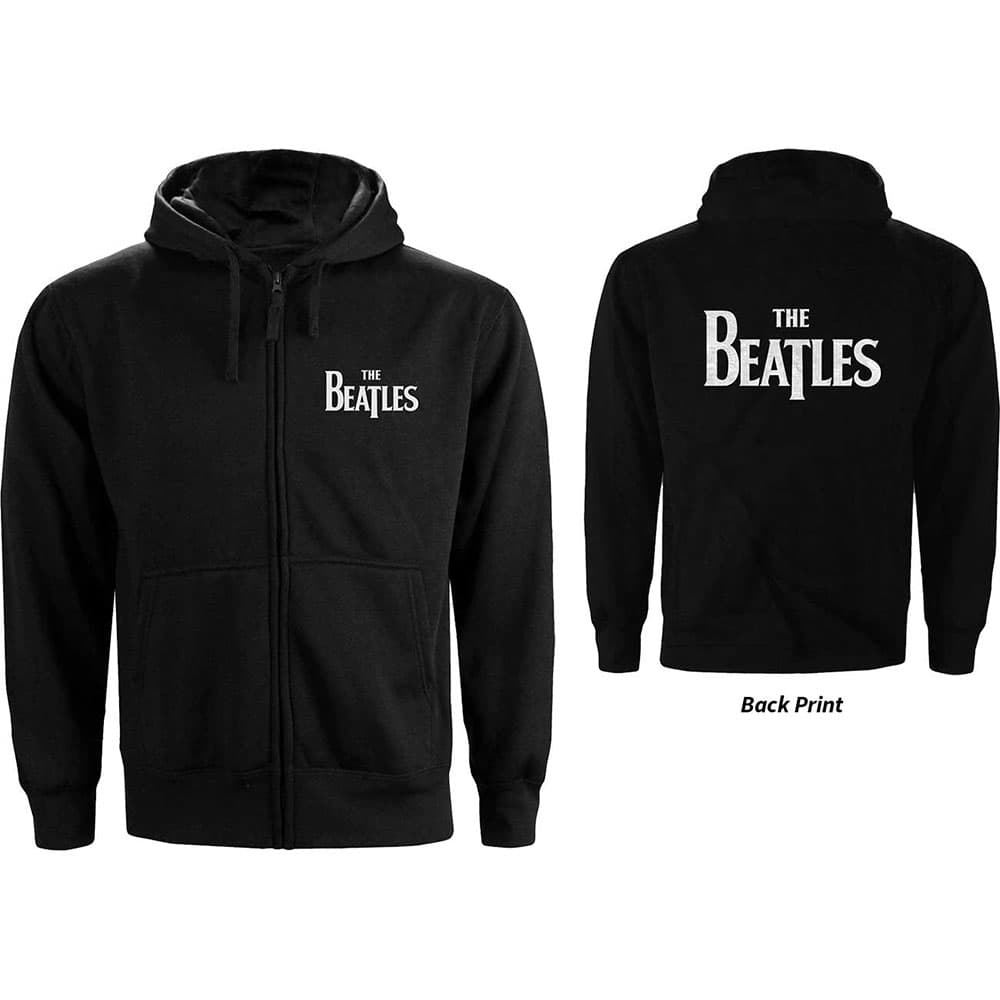 Beatles: Ladies Hoodie - Drop T Logo
