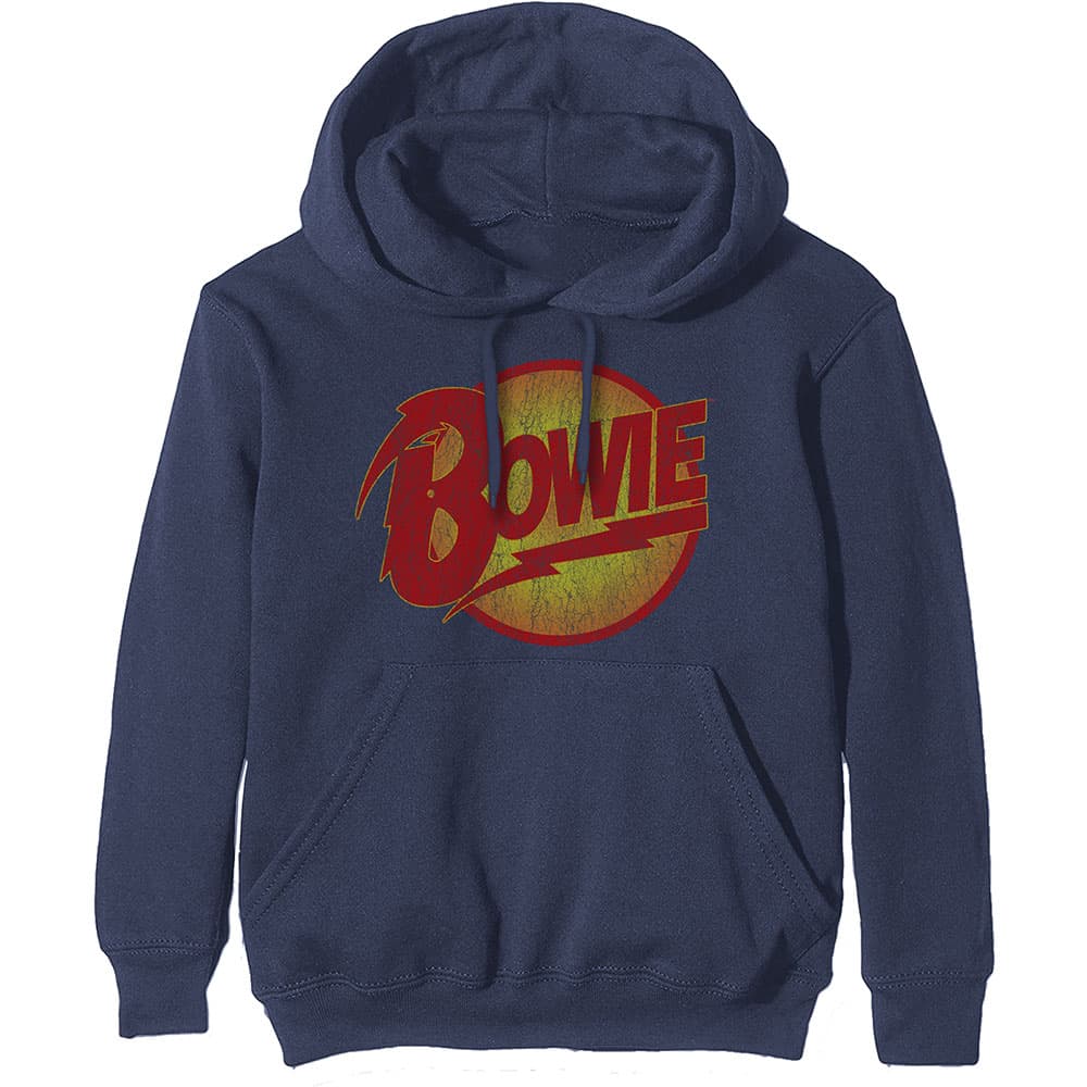 David Bowie: Hoodie - Vintage Diamond Dogs Logo