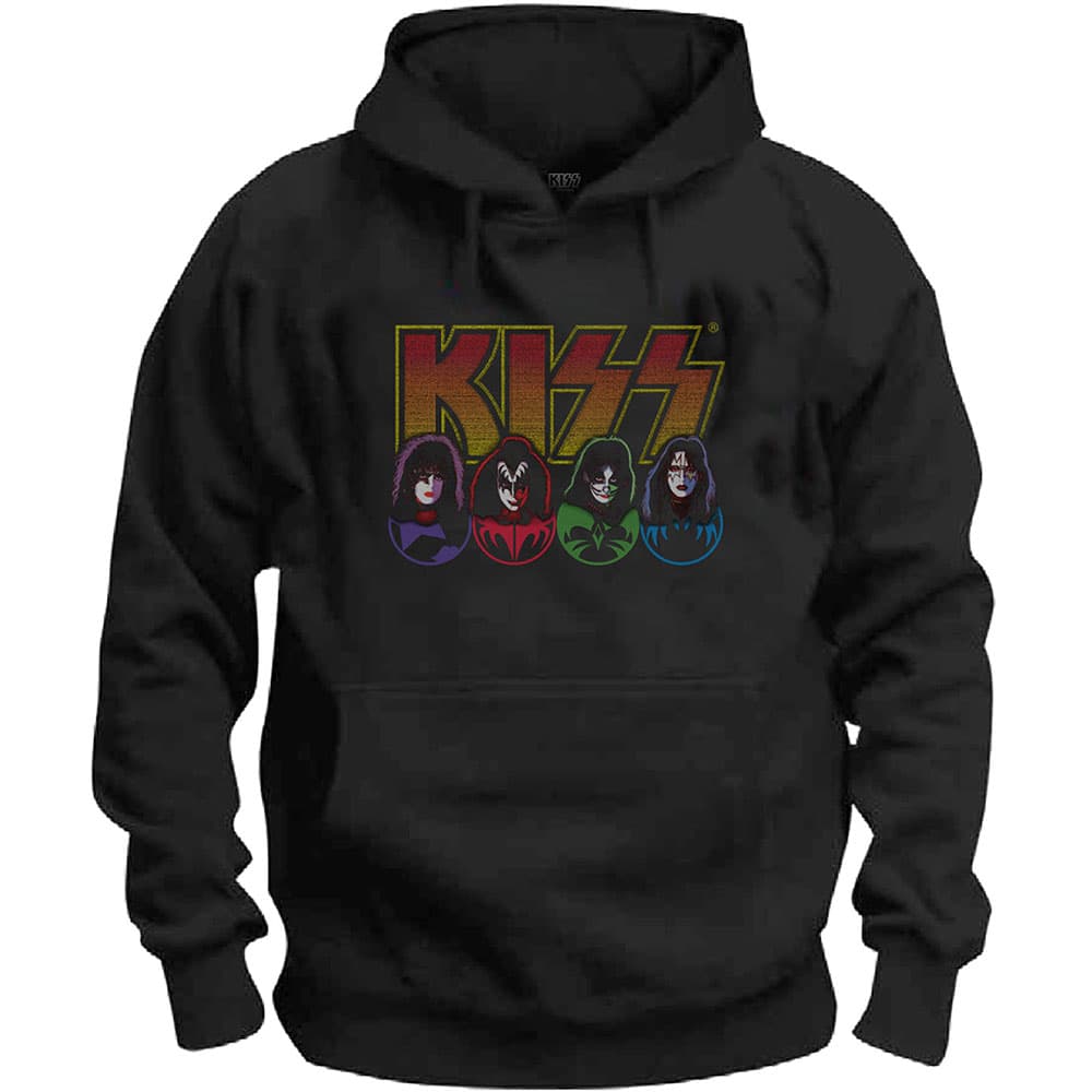 KISS: Hoodie - Logo, Faces & Icons