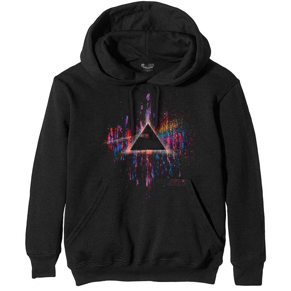 Pink Floyd: Hoodie - Dark Side Of The Moon Pink Splatter