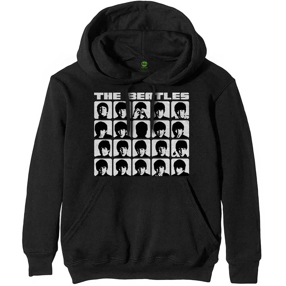 Beatles: Hoodie - Hard Days Night Faces Mono