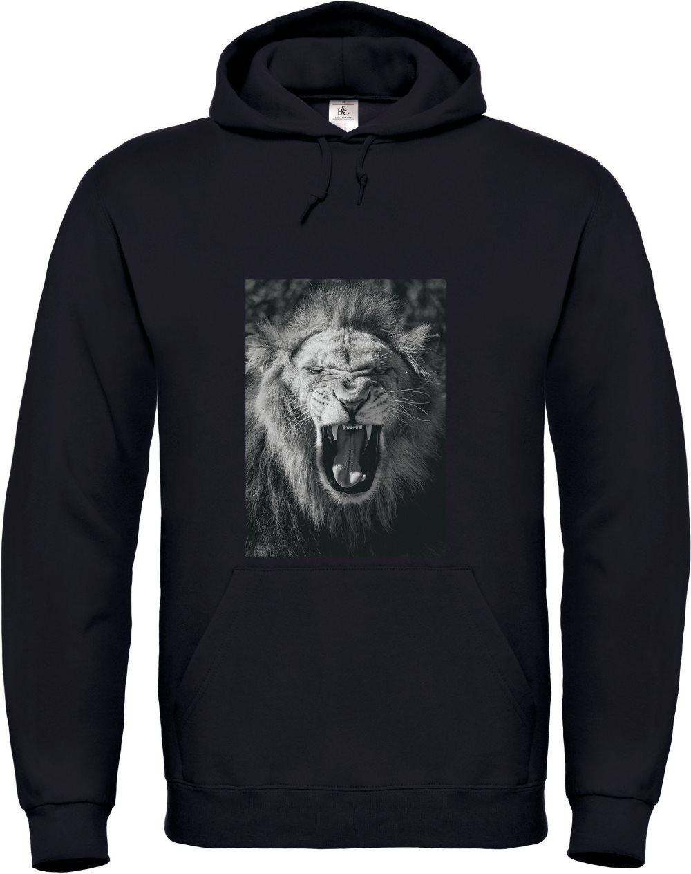 Hoodie Herr Svart Lejon