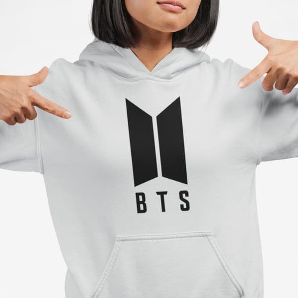 BTS stil grå huvtröja barn K-pop SUGA sweatshirt tröja t-shirt