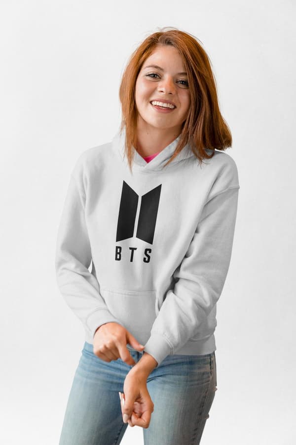 BTS stil grå huvtröja barn K-pop SUGA sweatshirt tröja t-shirt