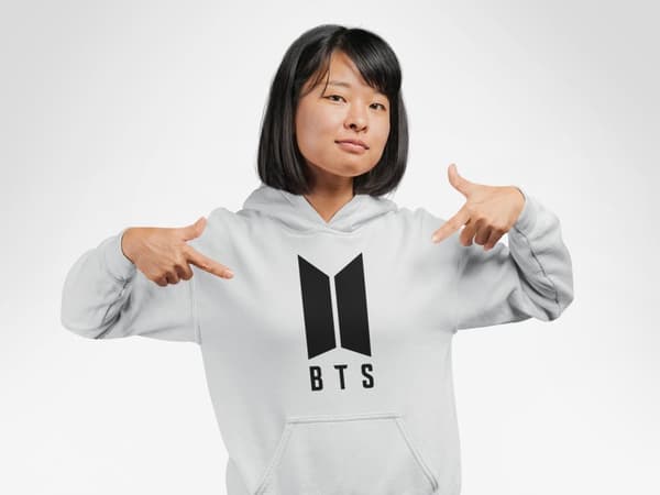 BTS stil grå huvtröja barn K-pop SUGA sweatshirt tröja t-shirt