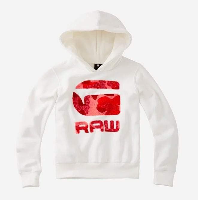 G-star RAW CAMO Logo Hettegenser - White