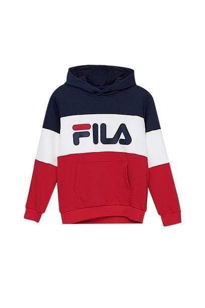 FILA Kids OLENA Blocked Hettegenser - Red/Navy