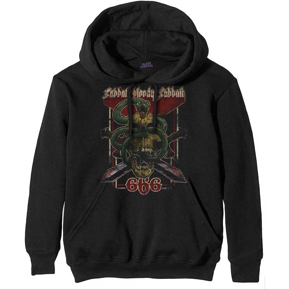 Black Sabbath Unisex Pullover Hoodie: Bloody Sabbath 666 (Medium)